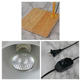 Maxbell Candle Warmer Lamp Burner Melter Lamp Dimmable Wood Base Light for SPA