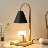 Maxbell Candle Warmer Lamp Burner Melter Lamp Dimmable Wood Base Light for SPA