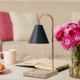 Maxbell Candle Warmer Lamp Burner Melter Lamp Dimmable Wood Base Light for SPA