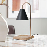 Maxbell Candle Warmer Lamp Burner Melter Lamp Dimmable Wood Base Light for SPA