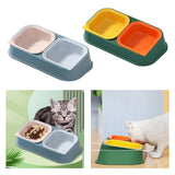 Maxbell Pet Bowl Food and Water Feeder with Stand Detachable for Pet Supplies Cats Blue