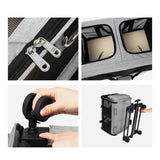 Maxbell Double Compartment Pet Carrier Ventilated Breathable for Taking A Walk