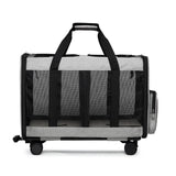 Maxbell Double Compartment Pet Carrier Ventilated Breathable for Taking A Walk