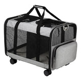 Maxbell Double Compartment Pet Carrier Ventilated Breathable for Taking A Walk