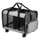 Maxbell Double Compartment Pet Carrier Ventilated Breathable for Taking A Walk