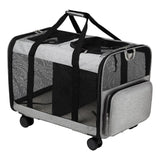 Maxbell Double Compartment Pet Carrier Ventilated Breathable for Taking A Walk