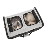 Maxbell Double Compartment Pet Carrier Ventilated Breathable for Taking A Walk