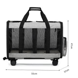 Maxbell Double Compartment Pet Carrier Ventilated Breathable for Taking A Walk