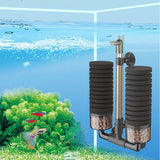 Maxbell Aquarium Fish Tank Sponge Filter Cycle Filtration Increase Oxygen Mute Double Small
