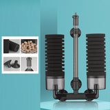 Maxbell Aquarium Fish Tank Sponge Filter Cycle Filtration Increase Oxygen Mute Double M