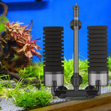Maxbell Aquarium Fish Tank Sponge Filter Cycle Filtration Increase Oxygen Mute Double M