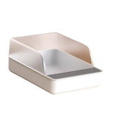 Maxbell Cat Litter Box Kitty Litter Pan High Sided Rim Deep Toilet for Small Cats