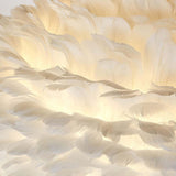 Maxbell Nordic Feather Table Lamp Desk Light for Living Room Bedside Decoration