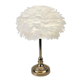 Maxbell Nordic Feather Table Lamp Desk Light for Living Room Bedside Decoration