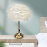 Maxbell Nordic LED Feather Table Lamp Desk light for Home Living Room Decor