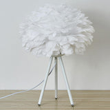 Maxbell LED Feather Table Lamp Desk Lamp Reading Lamp Decorative for Wedding Bar