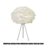 Maxbell LED Feather Table Lamp Desk Lamp Reading Lamp Decorative for Wedding Bar