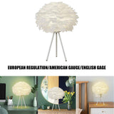 Maxbell LED Feather Table Lamp Desk Lamp Reading Lamp Decorative for Wedding Bar