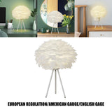 Maxbell LED Feather Table Lamp Desk Lamp Reading Lamp Decorative for Wedding Bar