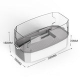 Maxbell Detachable Tortoise Turtle Tank with Water Pump Durable for Small Amphibious Small White