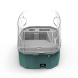 Maxbell Detachable Tortoise Turtle Tank with Water Pump Durable for Small Amphibious Small Blue