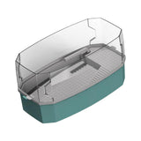 Maxbell Detachable Tortoise Turtle Tank with Water Pump Durable for Small Amphibious Small Blue
