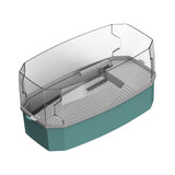 Maxbell Detachable Tortoise Turtle Tank with Water Pump Durable for Small Amphibious Small Blue