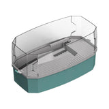 Maxbell Detachable Tortoise Turtle Tank with Water Pump Durable for Small Amphibious Small Blue