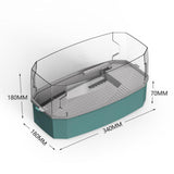 Maxbell Detachable Tortoise Turtle Tank with Water Pump Durable for Small Amphibious Small Blue