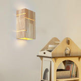 Maxbell Nature Wooden Wall Light Retro Light Fixture for Wall Living Room