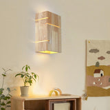 Maxbell Nature Wooden Wall Light Retro Light Fixture for Wall Living Room
