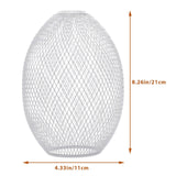 Maxbell Iron Wire Lampshade Lighting Fixtures Cover for Bedroom Kitchen White