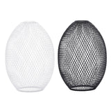 Maxbell Iron Wire Lampshade Lighting Fixtures Cover for Bedroom Kitchen White