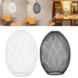 Maxbell Iron Wire Lampshade Lighting Fixtures Cover for Bedroom Kitchen White