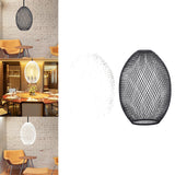 Maxbell Iron Wire Lampshade Lighting Fixtures Cover for Bedroom Kitchen White