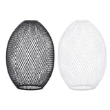 Maxbell Iron Wire Lampshade Lighting Fixtures Cover for Bedroom Kitchen White