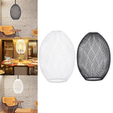 Maxbell Iron Wire Lampshade Lighting Fixtures Cover for Bedroom Kitchen White