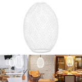 Maxbell Iron Wire Lampshade Lighting Fixtures Cover for Bedroom Kitchen White