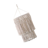 Maxbell Handmade Macrame Lamp Shade Boho Chandelier Lampshade for Bedroom Nursery