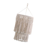 Maxbell Handmade Macrame Lamp Shade Boho Chandelier Lampshade for Bedroom Nursery