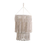 Maxbell Handmade Macrame Lamp Shade Boho Chandelier Lampshade for Bedroom Nursery