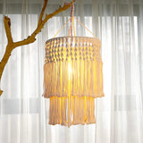 Maxbell Handmade Macrame Lamp Shade Boho Chandelier Lampshade for Bedroom Nursery