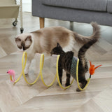 Maxbell Cat Tunnel Tube Collapsible Pet Interactive Toy for Puppy Supplies Mouse Straight