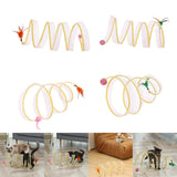 Maxbell Cat Tunnel Tube Collapsible Pet Interactive Toy for Puppy Supplies Mouse Straight