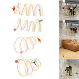 Maxbell Cat Tunnel Tube Collapsible Pet Interactive Toy for Puppy Supplies Mouse Straight