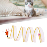 Maxbell Cat Tunnel Tube Collapsible Pet Interactive Toy for Puppy Supplies Mouse Straight