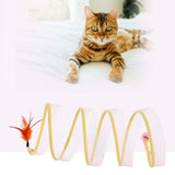Maxbell Cat Tunnel Tube Collapsible Pet Interactive Toy for Puppy Supplies Mouse Straight