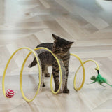 Maxbell Cat Tunnel Tube Collapsible Pet Interactive Toy for Puppy Supplies Sisal Straight