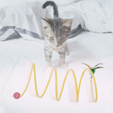 Maxbell Cat Tunnel Tube Collapsible Pet Interactive Toy for Puppy Supplies Sisal Straight