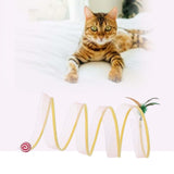Maxbell Cat Tunnel Tube Collapsible Pet Interactive Toy for Puppy Supplies Sisal Straight
